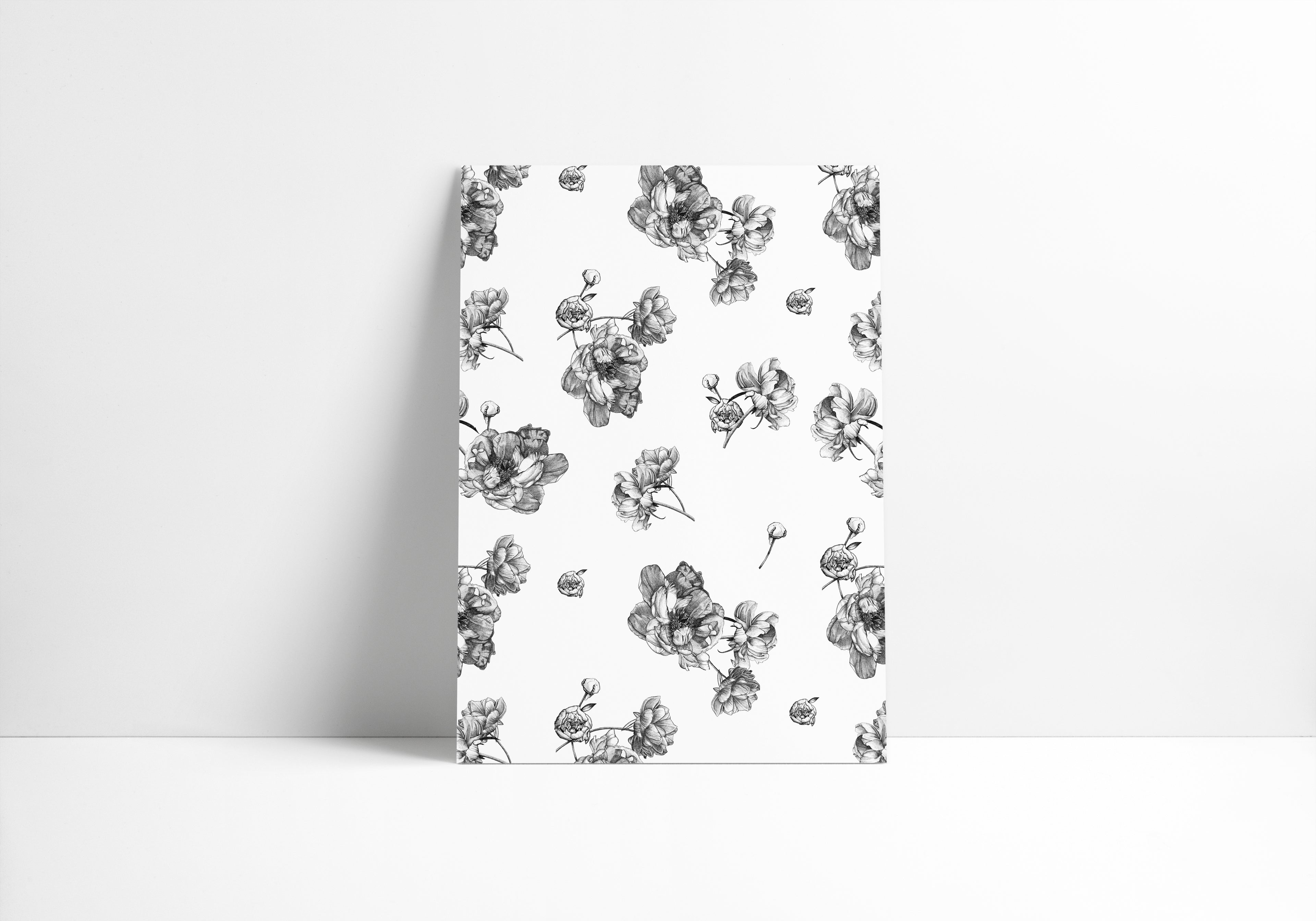 La Saison des Pivoines (Fond blanc)