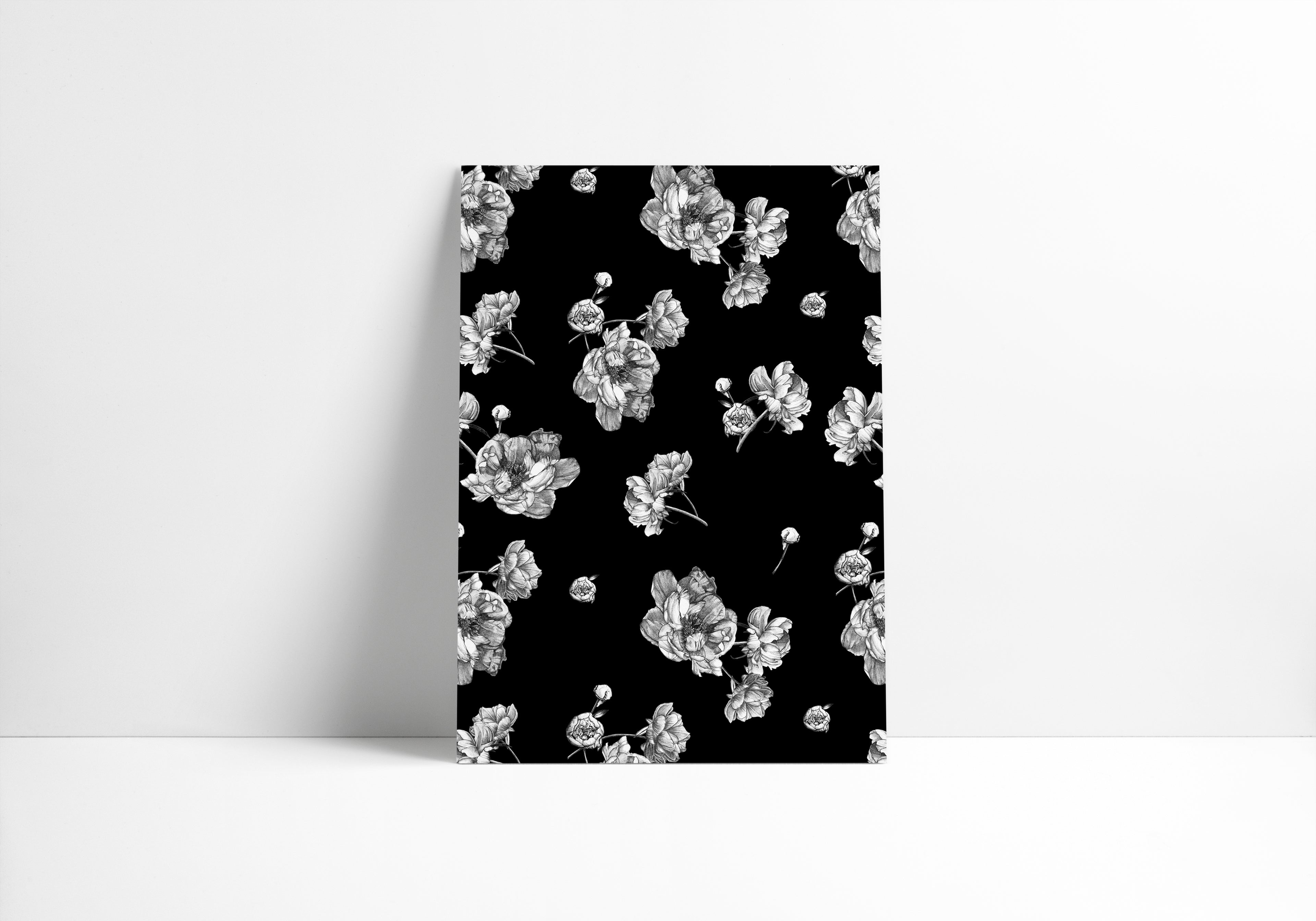 La Saison des Pivoines (Fond noir)